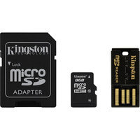 Kingston 8GB Micro SDHC Flash Card Multi-Kit/Mobility Kit