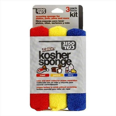 Tallon Kosher Sponges Kit 3 Count - Case Of 6 - 1 Kt