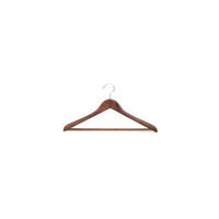 Proman GMA8818 Suit Hanger with Wooden Bar Light Walnut