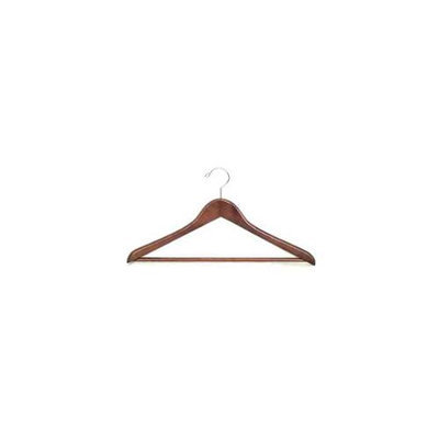 Proman GMA8818 Suit Hanger with Wooden Bar Light Walnut