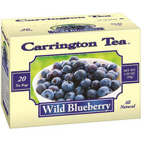 Carrington Tea Wild Blueberry Tea Bags, 20 count per box, 1.25 oz, Pack of 6