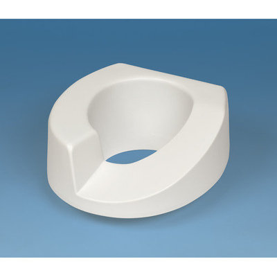 Ableware Sloped Arthro Tall-Ette Elevated Toilet Seat with Bolt-Down Lok-In-L-Bracket for Standard Toilets