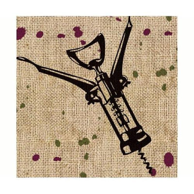 Evergreen Enterprises EG4NC916 Corkscrew Paper Cocktail Napkin
