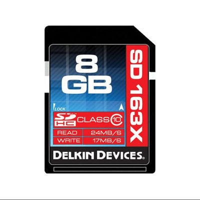 Delkin SD Pro Class 10 163X Memory Card - 8GB