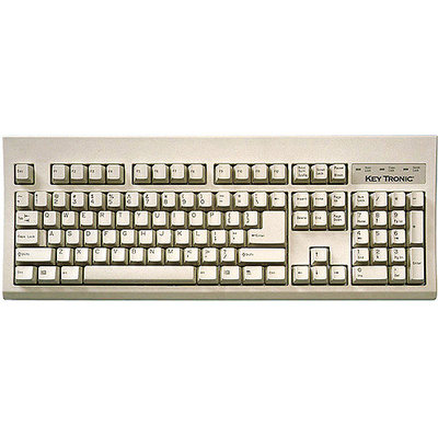Keytronics KT400P1 Large L Shape Enter Key- Ps2- Beige