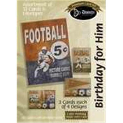 Divinity Boutique 110161 Card Bxd Bday Masculine Football