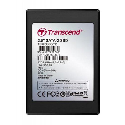 Transcend Information, Inc Transcend SSD630 32GB 2.5in. Internal Solid State Drive