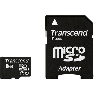 Transcend 8GB microSD High Capacity (microSDHC) - 1 Card