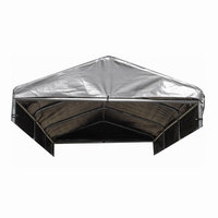 Lucky Dog Weatherguard 4 ft. x 12 ft. Kennel Cover with Frame CL 41297