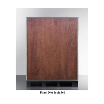 Summit ALB753B Black Built-in with Customizable Door Refrigerator