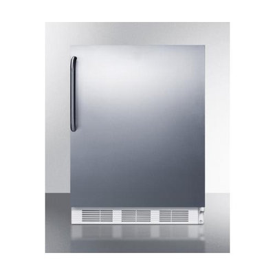 Summit AL750SSTB 5.5 Cu. Ft. Stainless Steel Undercounter Compact Refrigerator