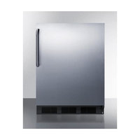 Summit AL752BSSTB 5.5 Cu. Ft. Stainless Steel Undercounter Compact Refrigerator