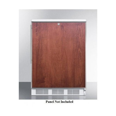 Summit Appliances BI540L Built-in refrigerator-freezer with cycle defrost in a white with lock and door frame for panels