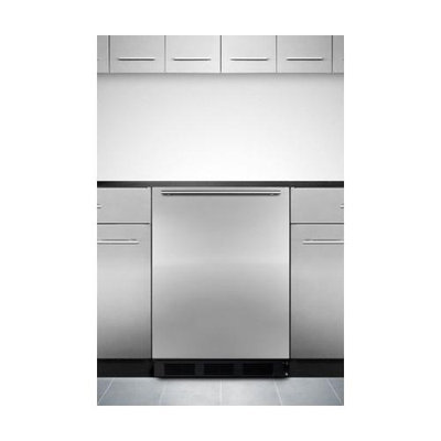 Summit Commercial Series FF7BBISSHH 24 Built-in Compact Refrigerator with Adjustable Glass Shelves