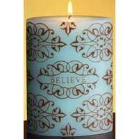 Roman Pack of 4 Blue and Brown Damask