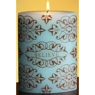 Roman Pack of 4 Blue and Brown Damask