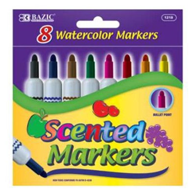 Bulk Buys DDI 357704 8 Color Scented Jumbo Watercolor Marker