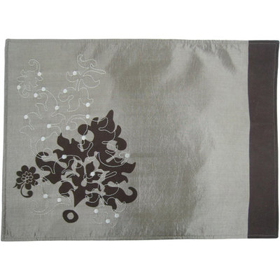 All Strong Usa Mainstays Embroidered Leaf Placemats, Set of 4