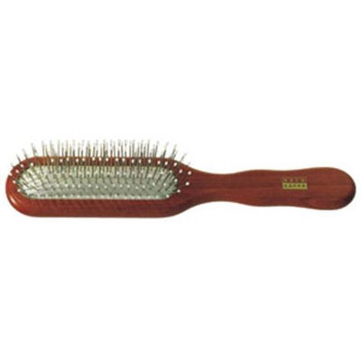 Swissco 369P Professional Pneumatic Rectangular Hair Brush Chrome Plated with Ba