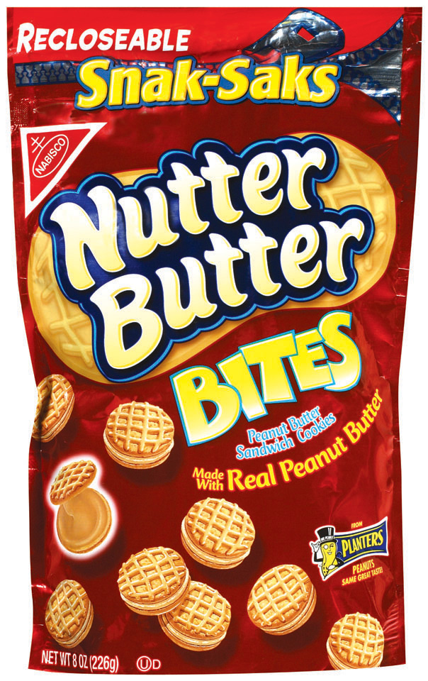 Nabisco Nutter Butter Sandwich Cookies - Peanut Butter Bites Snak-Saks