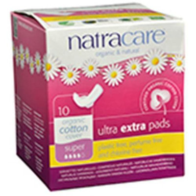Natracare - Organic Cotton Cover Ultra Extra Pads Super - 10 Pads