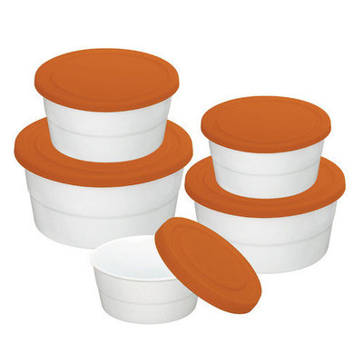 Danico Imperial Silicon Lid Porcelain Food Container Set