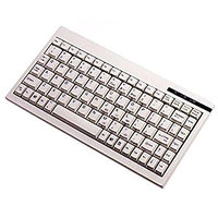Adesso Mini Keyboard ACK-595 - PS/2 - QWERTY - 89 Keys - White