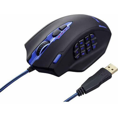 SHARKK 16400 DPI High-Precision Programmable Laser PC Gaming Mouse