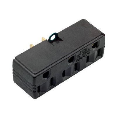 Pass & Seymour #1219CC10 15A BRN TPL Adapter