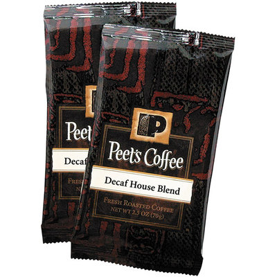 Peet's Coffee & Tea COFFEE PORTION PACKS, HOUSE BLEND, DECAF, 2.5 OZ FRACK PACK, 18/BOX