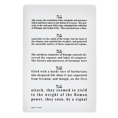 Prestige Medical Jaeger Eye Chart