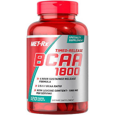MET-Rx - Timed-Release BCAA 1800 - 120 Coated Caplets