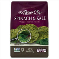 The Better Chip 6.4 oz. Spinach & Kale Whole Grain Chips - Case Of 12