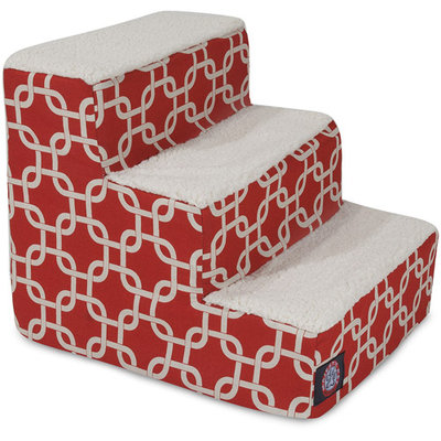 Majestic Pet Products, Inc. Links 3 Step Pet Stair Color: Red