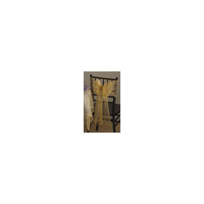 Eziba Dotted Organza Chair Tie Color: Silver