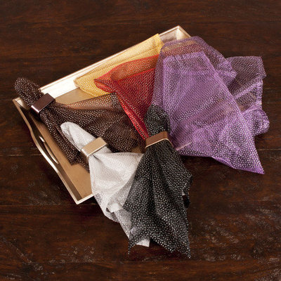 Eziba Saro Dotted Organza Napkin (Set of 12)