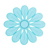 Eziba Flower Design Persimmon Doilies (Set of 4)