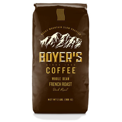 Boyer's Coffee Supreme Blend French Roast Dark Whole Bean Coffee, 2 lbs