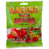 Haribo Twin Cherries Gummi Candy, 5 oz, (Pack of 6)
