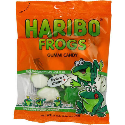 Haribo Frogs Gummi Candy, 5 oz, (Pack of 12)