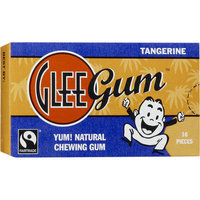 Glee Gum Tangerine Natural Chewing Gum, 16 count, (Pack of 6)