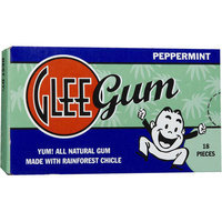 Glee Gum Peppermint Natural Chewing Gum, 75 count, (Pack of 3)