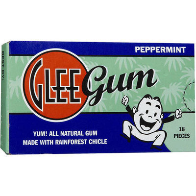 Glee Gum Peppermint Natural Chewing Gum, 75 count, (Pack of 3)