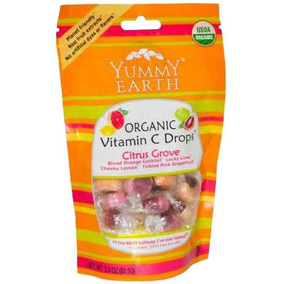 YummyEarth Citrus Grove Organic Vitamin C Drops, 3.3 oz, (Pack of 3)