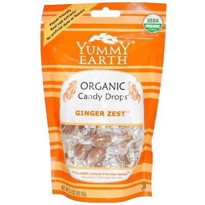 YummyEarth Ginger Yest Organic Candy Drops, 3.3 oz, (Pack of 3)
