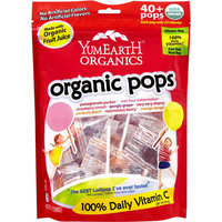 YumEarth Organics Organic Pops Candy, 8.5 oz, (Pack of 6)