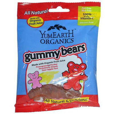 YumEarth Organics Gummy Bears, .7 oz, (Pack of 6)