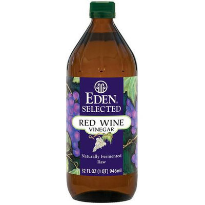 Eden Selected Red Wine Vinegar, 32 fl oz, (Pack of 4)