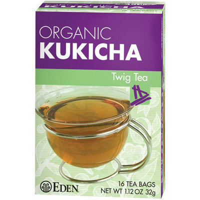 Eden Organic Kukicha Twig Tea Bags, 16 count, (Pack of 6)