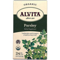 Alvita Organic Parsley Herbal Supplement Tea, 24 count, 1.69 oz, (Pack of 3)